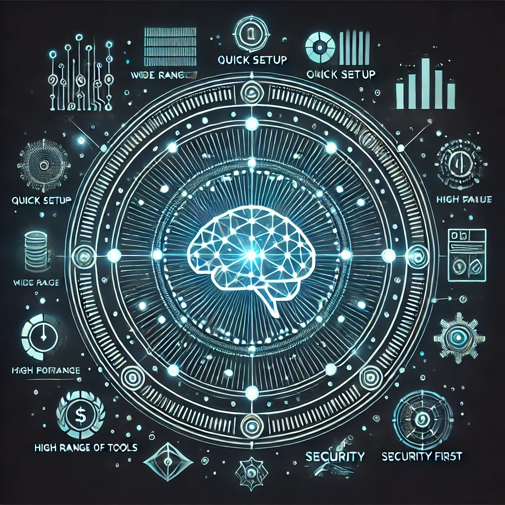 DALL·E 2024 12 16 22.53.06 A next level, highly improvised 3D style outline illustration in cyan color on a pitch black background, in a square ratio. Concept A futuristic, dyn
